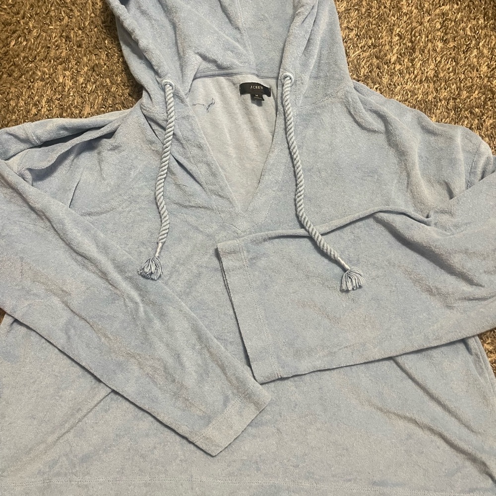 J crew terrycloth sweatshirt size medium